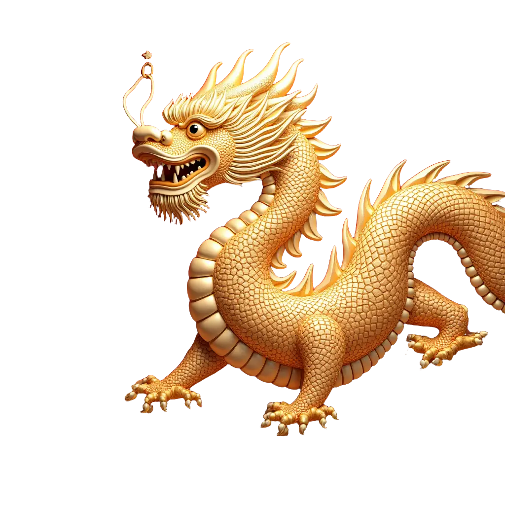 Golden Chinese Dragon